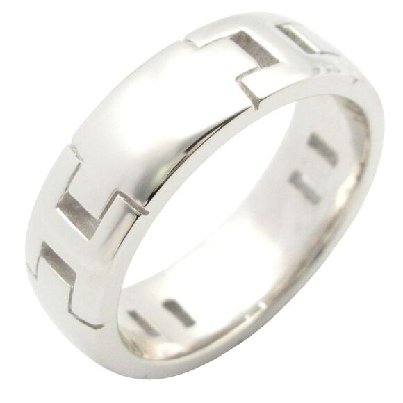 Hermes Heracles Ring K18 White Gold - Picture 1 of 9